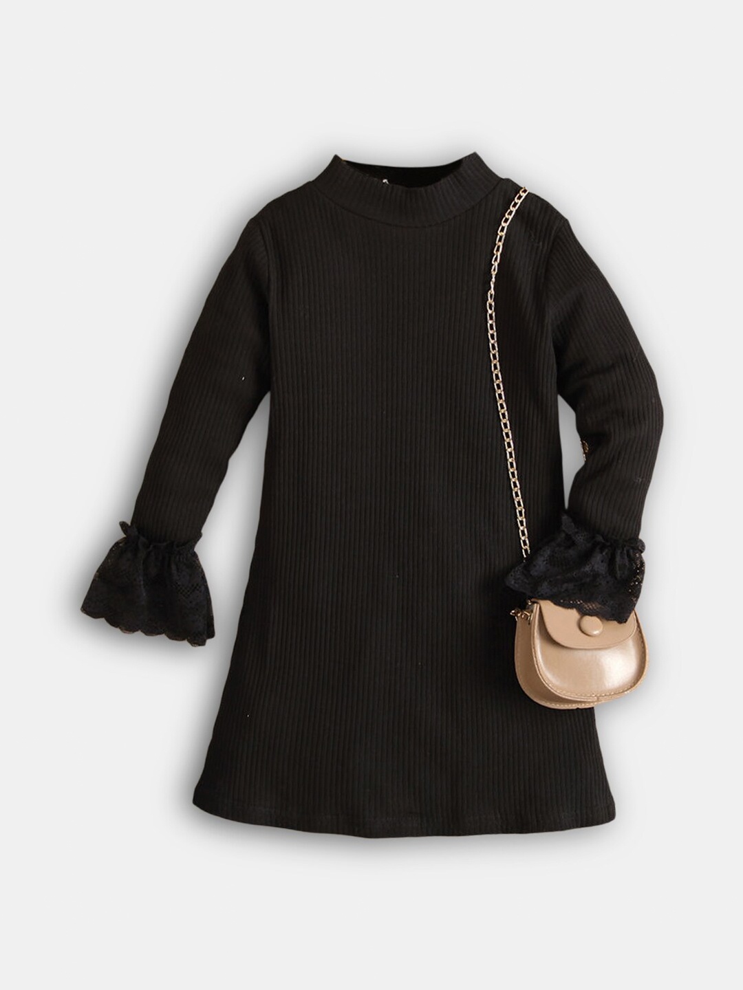 

Hopscotch Black Blouson Dress