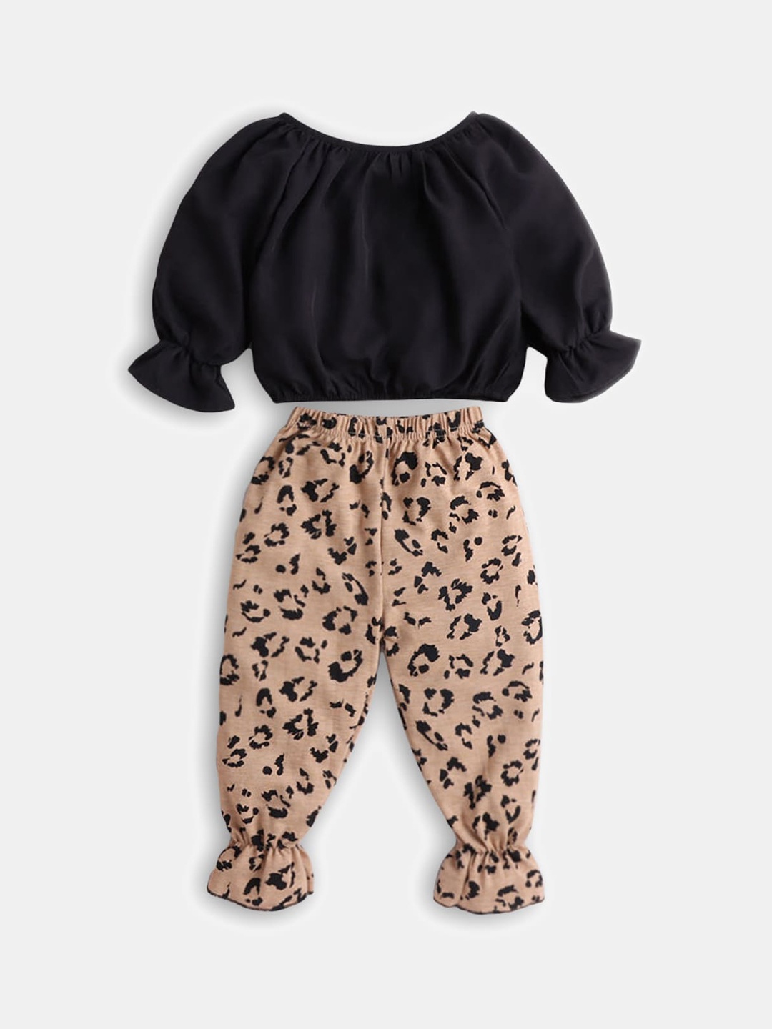 

Hopscotch Girls Black & Brown Top with Trousers