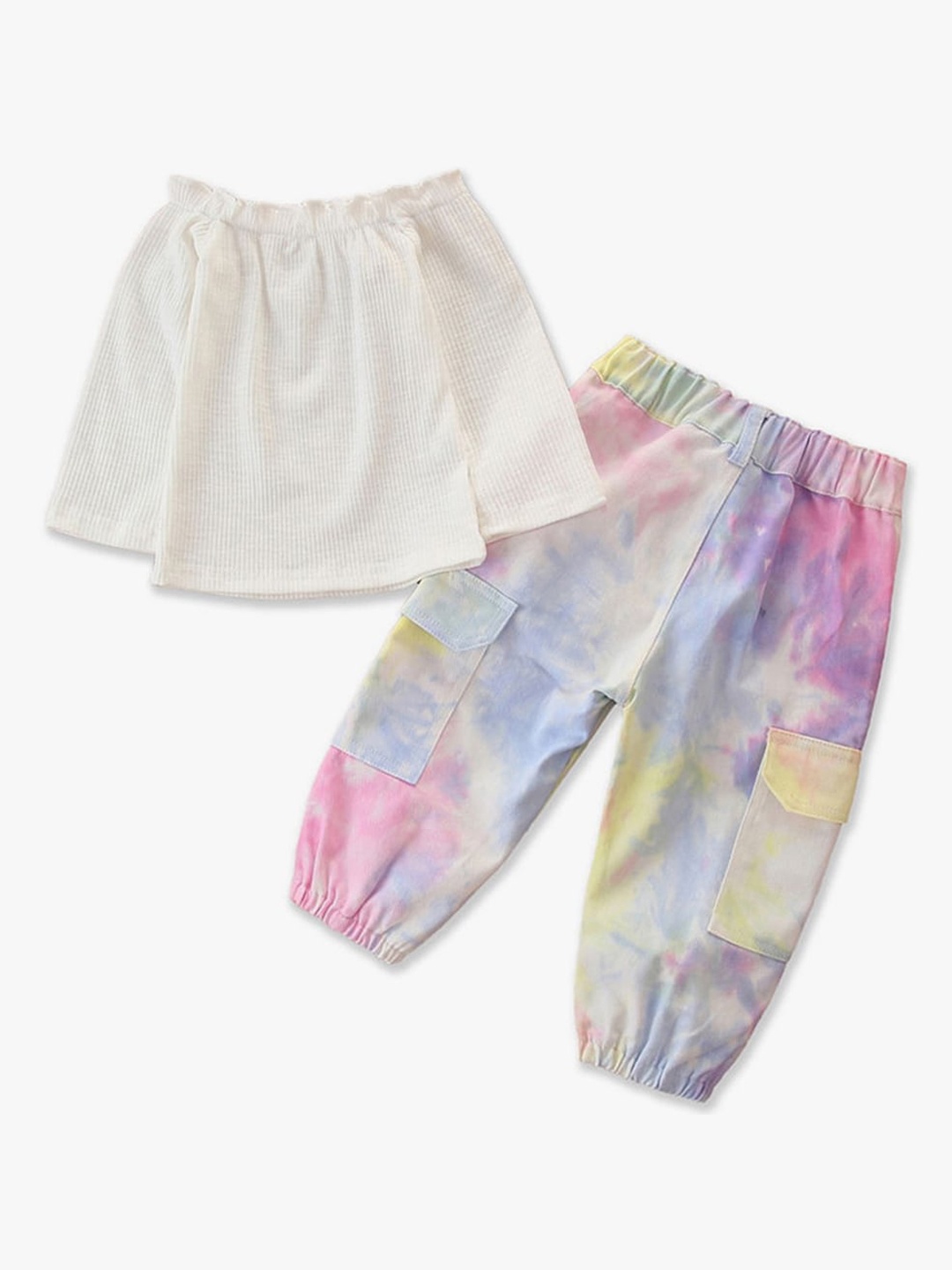 

Hopscotch Girls White Cotton Clothing Set