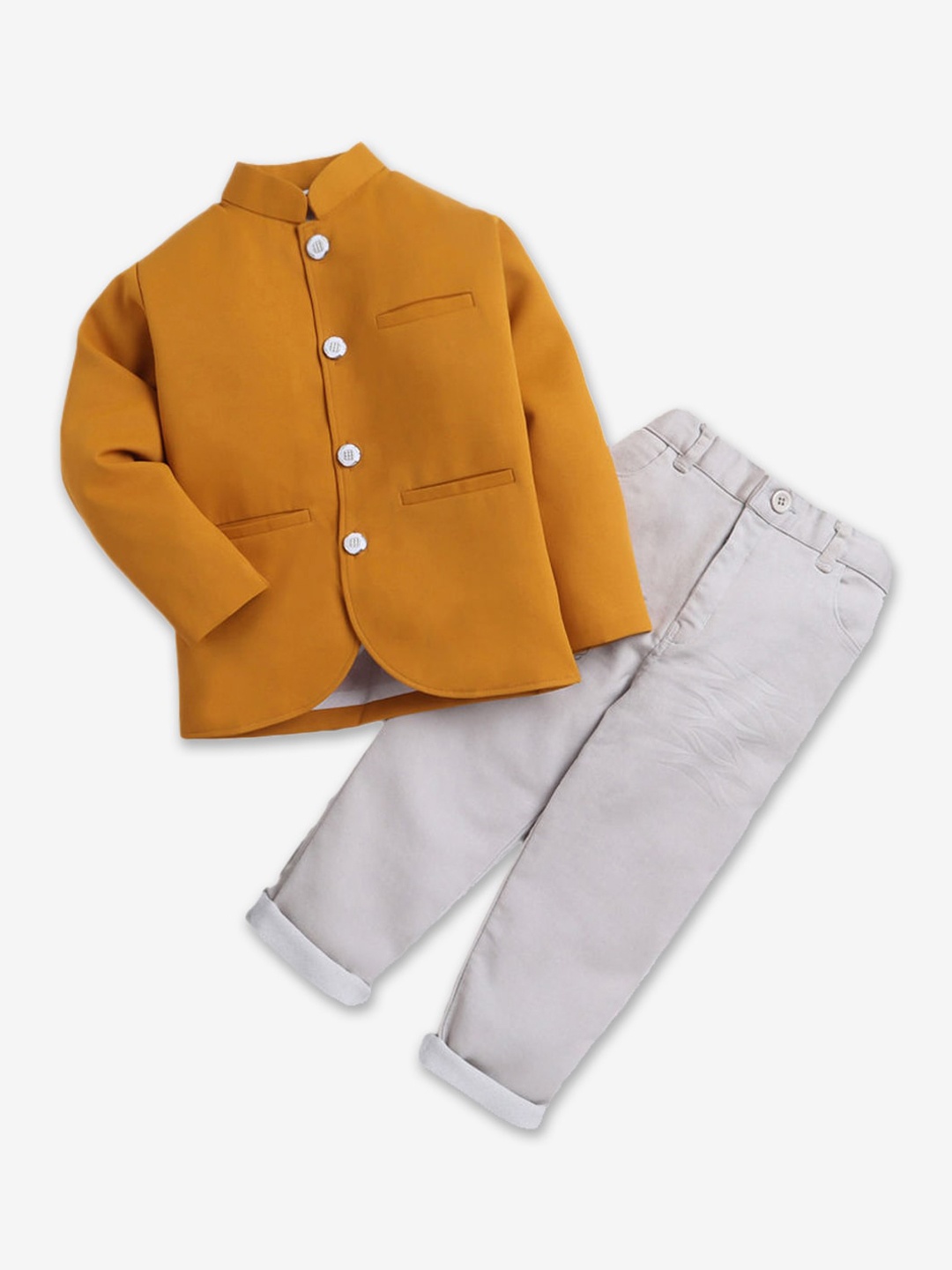

Hopscotch Boys Yellow & Grey Coat with Trousers