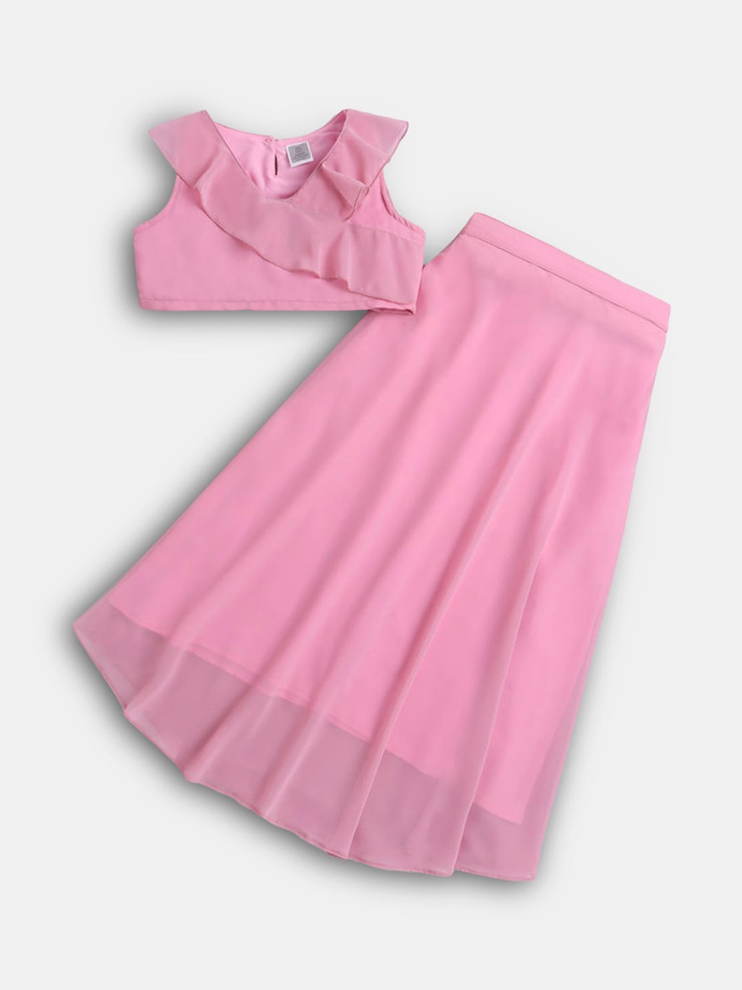 

Hopscotch Girls Pink Top with Skirt