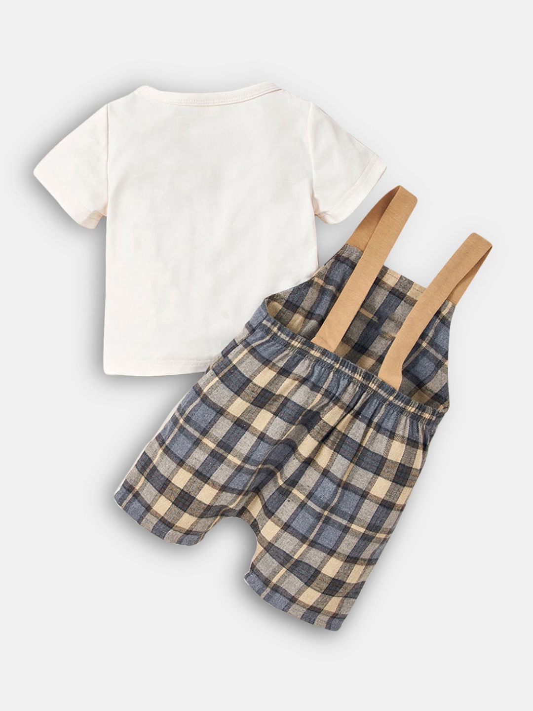 

Hopscotch Girls White & Blue T-shirt with Shorts
