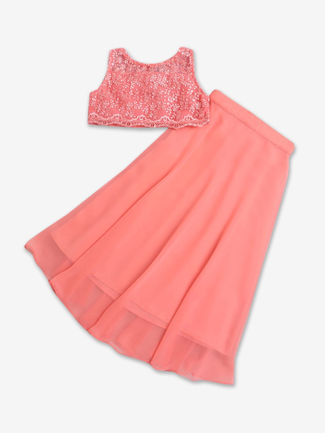 

Hopscotch Girls Pink Top with Skirt