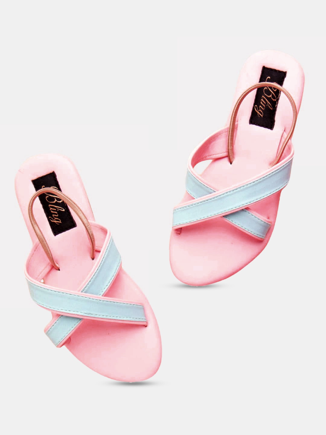 

Hopscotch Girls Pink Embellished Open Toe Flats