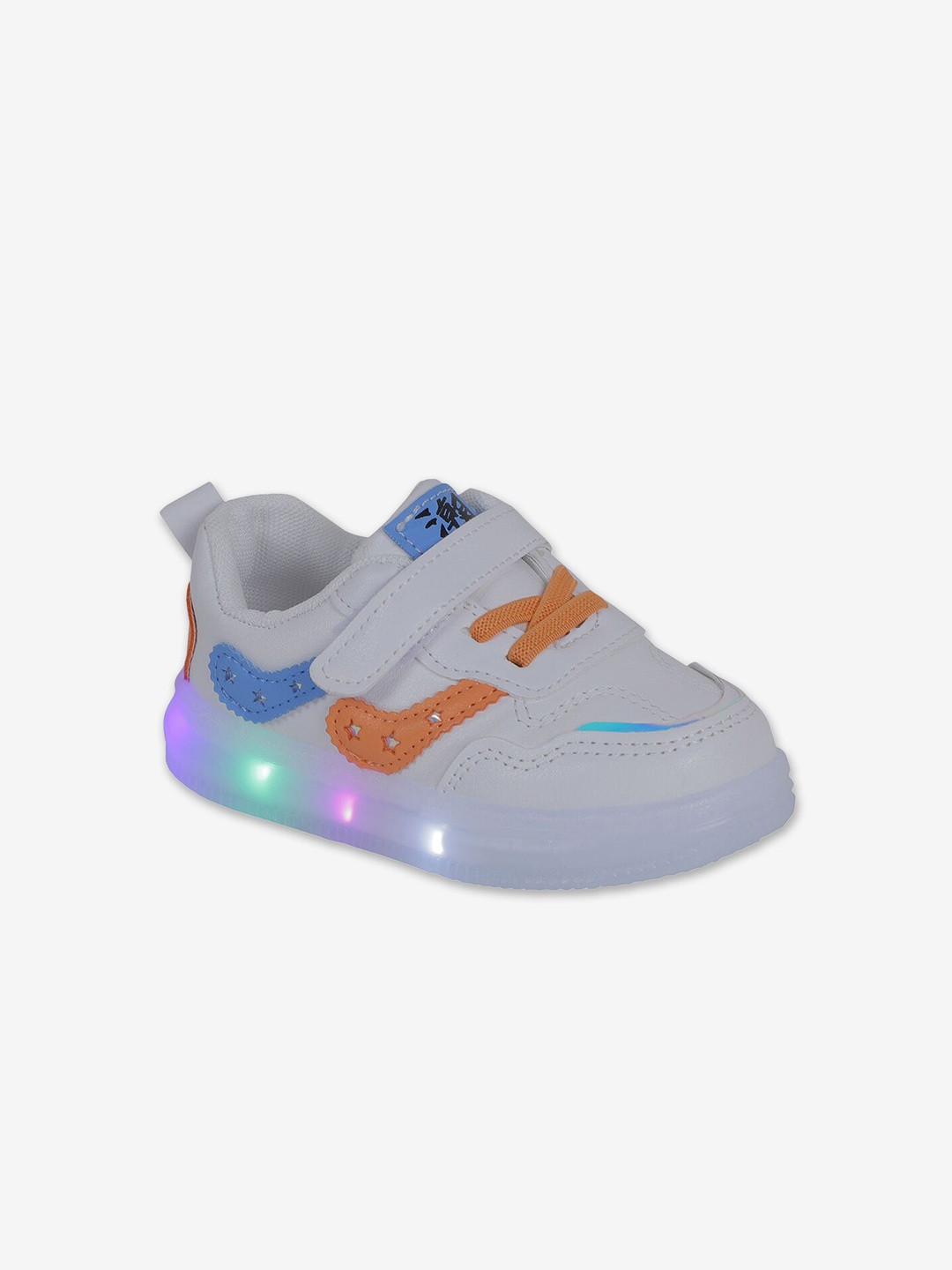 

Hopscotch Unisex Kids White Textured Slip-On Sneakers