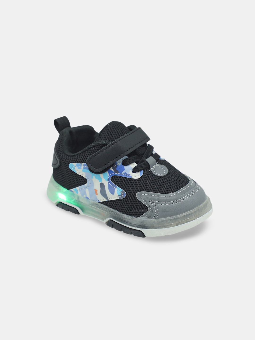 

Hopscotch Boys Black Colourblocked Slip-On Sneakers