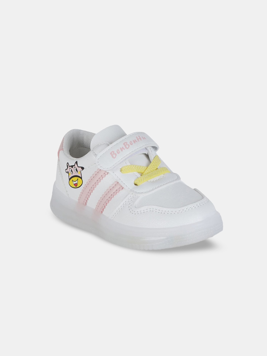 

Hopscotch Girls White Printed Sneaker casual shoes