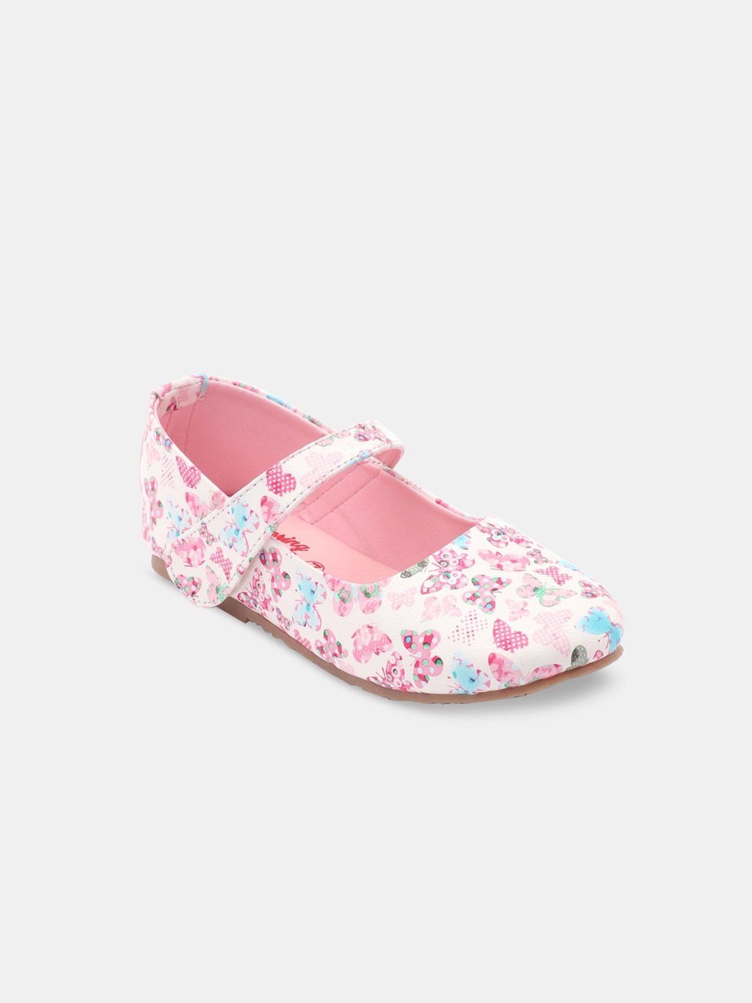 

Hopscotch Girls Pink Printed Ballerinas Flats