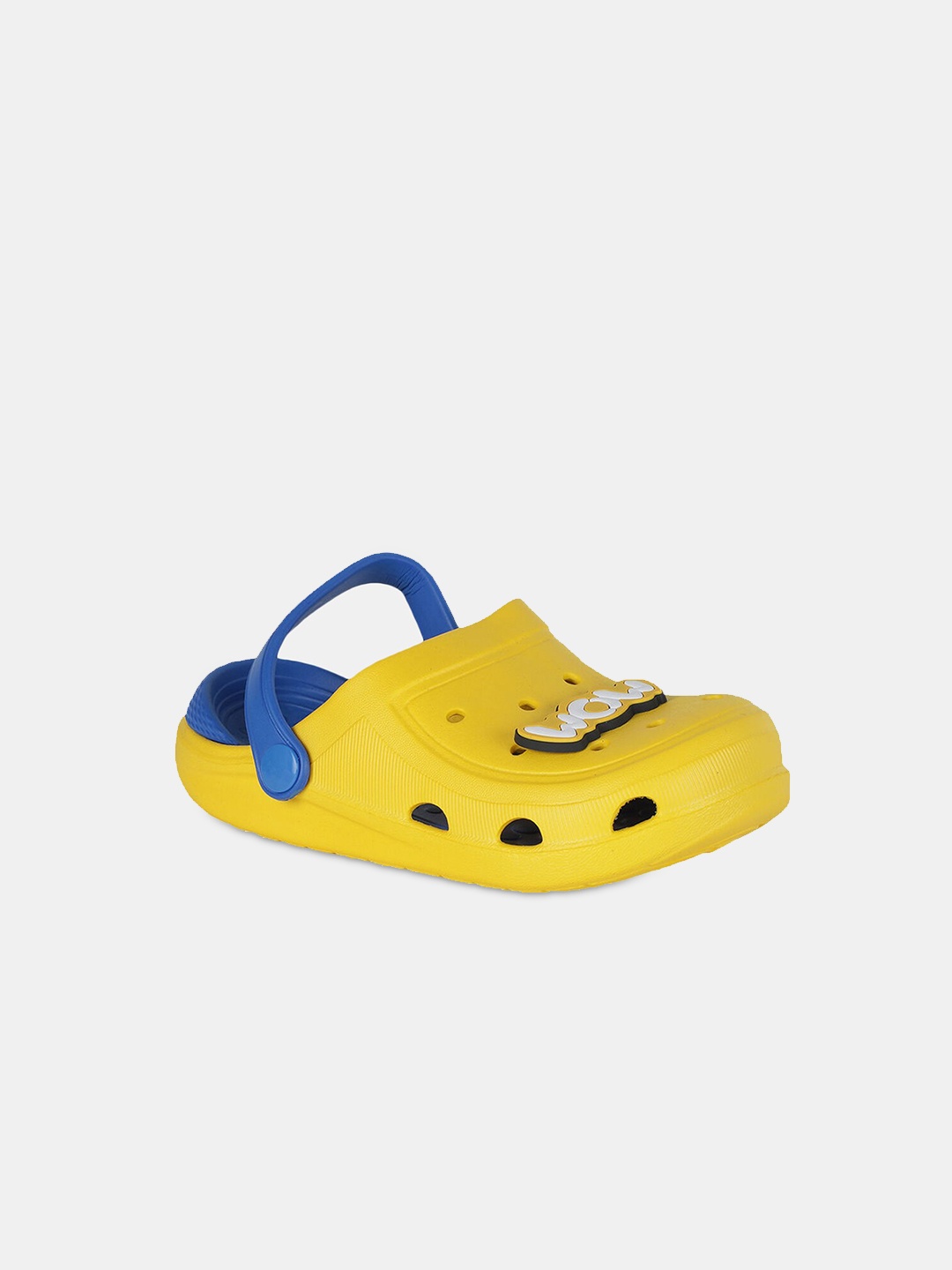 

Hopscotch Unisex Kids Yellow & White PU Clogs Sandals