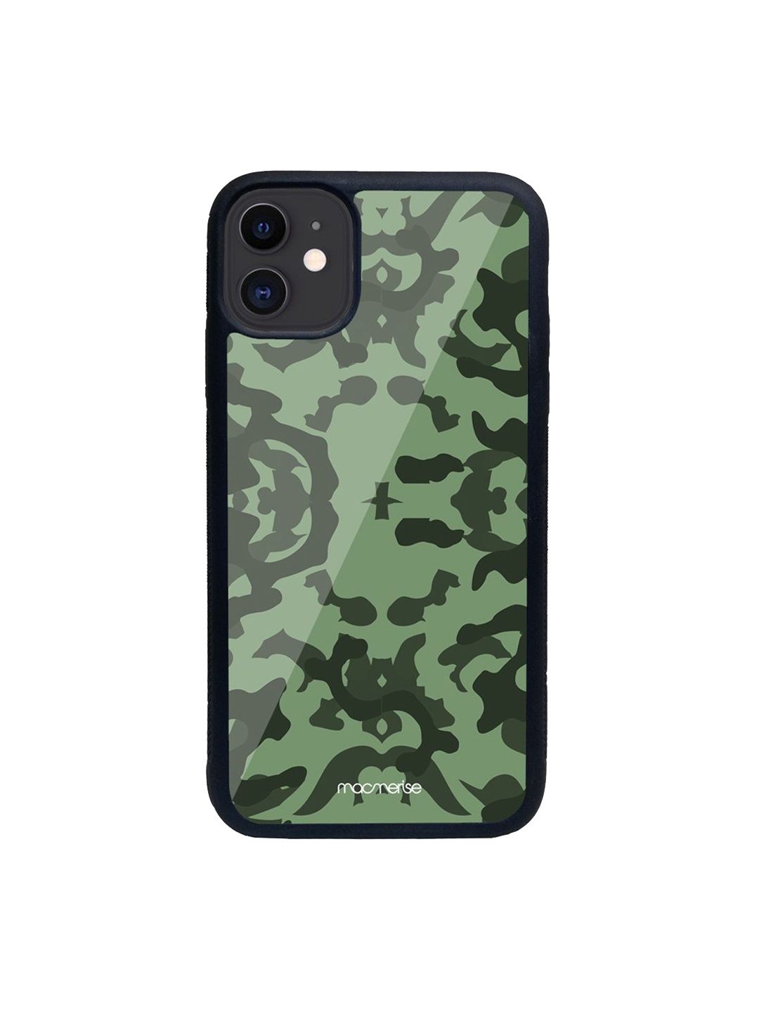 

macmerise Green Printed Glass iPhone 11 Phone Case