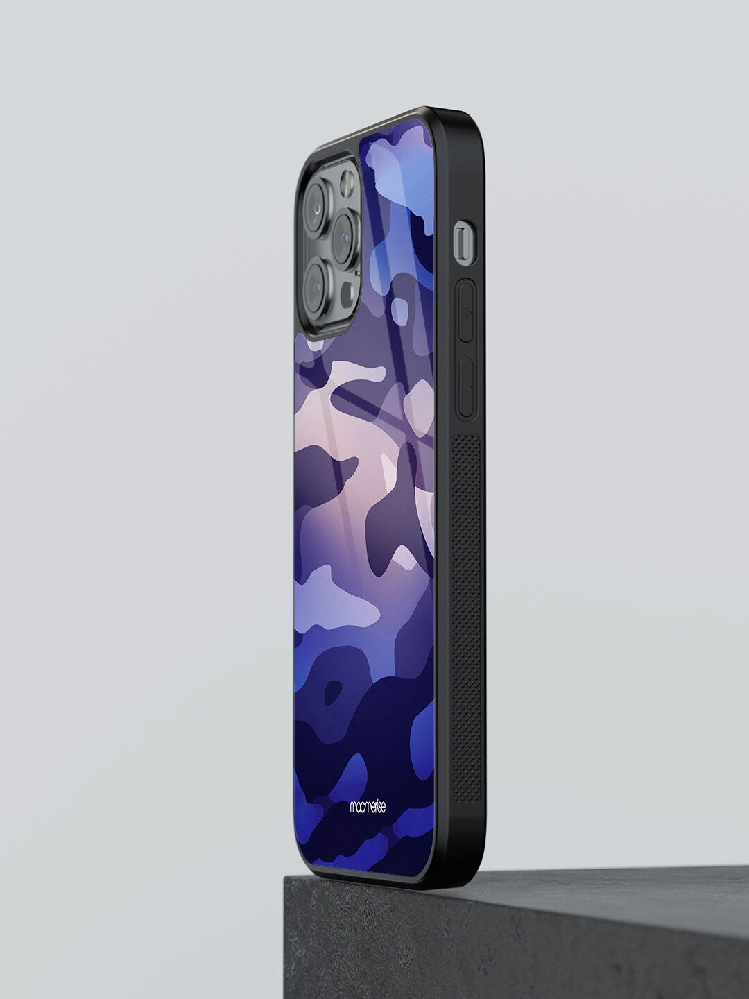 

macmerise Blue Camo Cyber Grape iPhone 12 Pro Max Mobile Phone Case