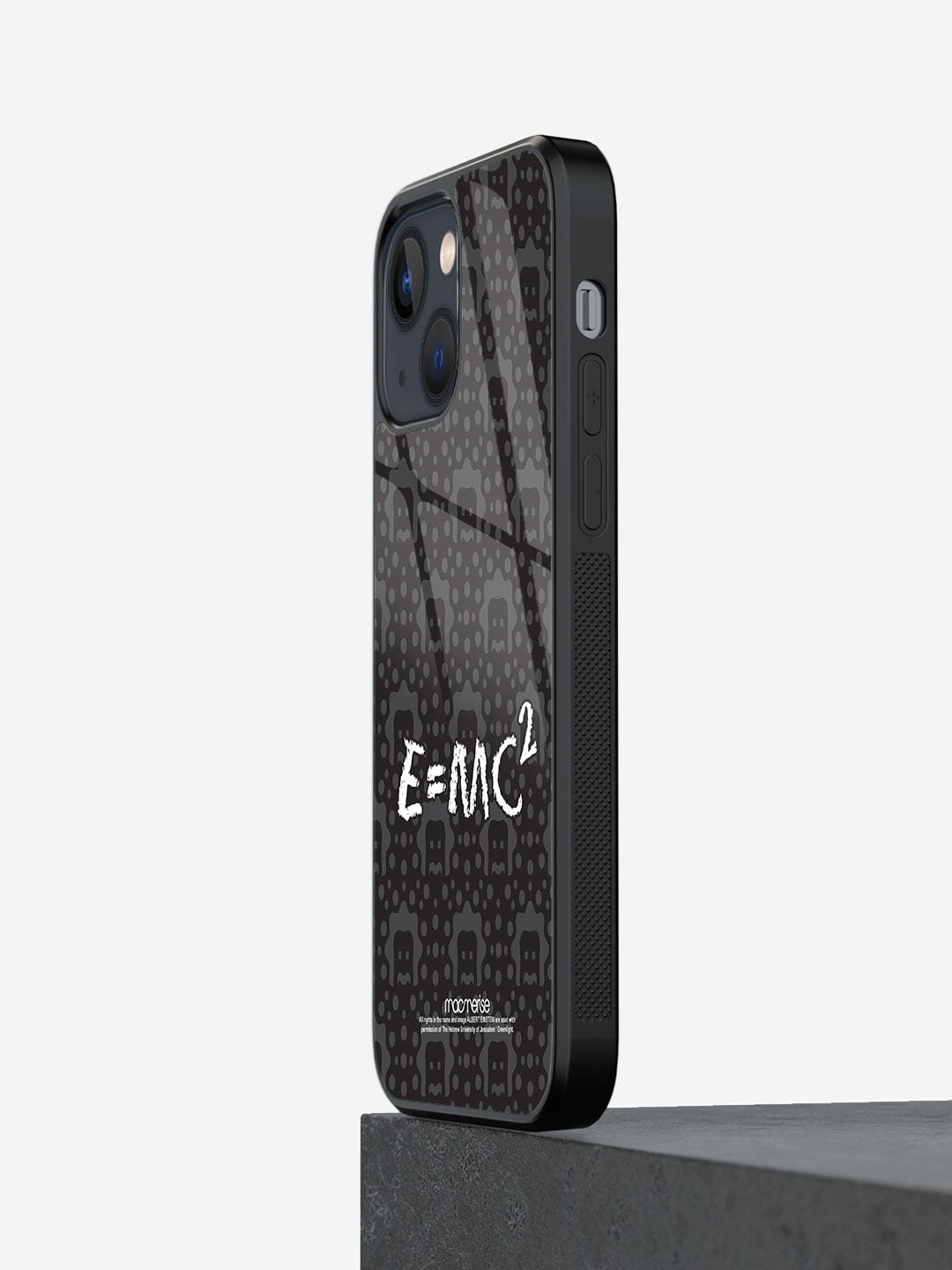 

macmerise Black & White E is equal to MC Square iPhone 13 Mini Mobile Phone Case