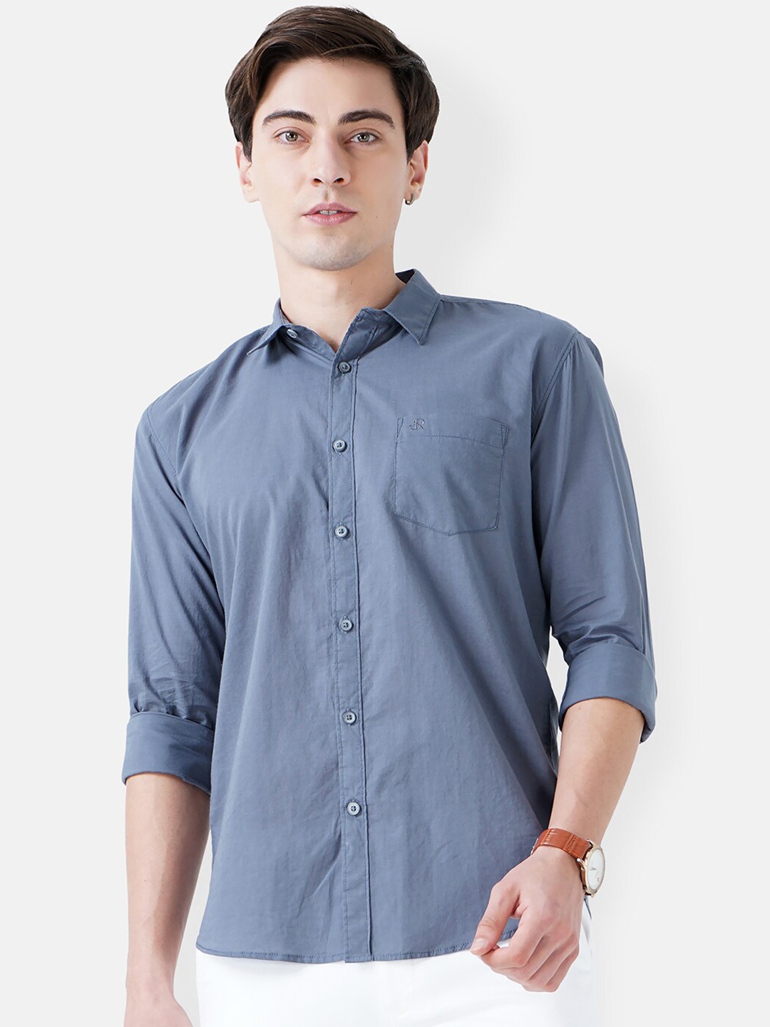 

SORATIA Men Blue Slim Fit Casual Shirt