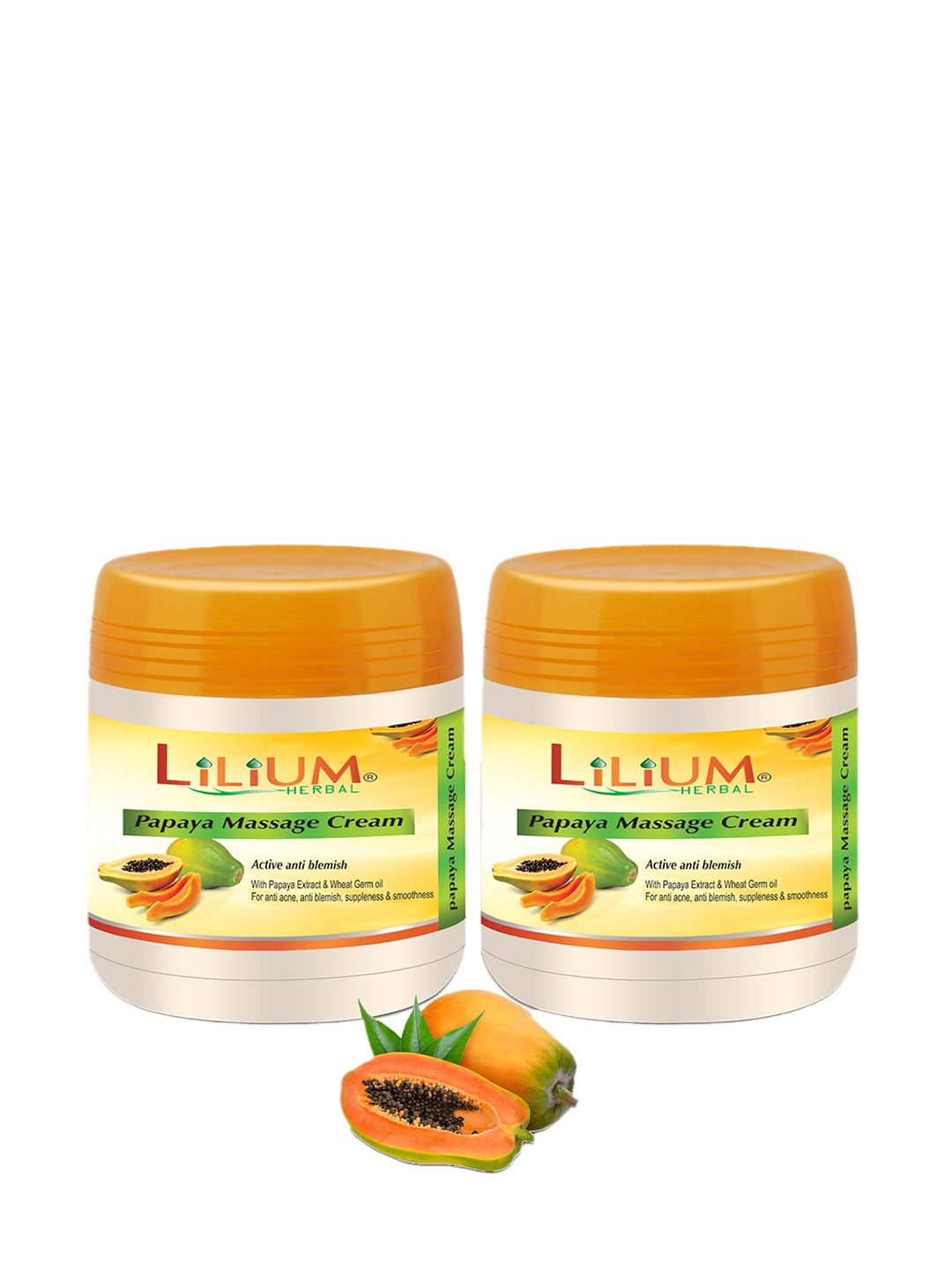 

Lilium Set Of 2 Papaya Massage Cream, Na