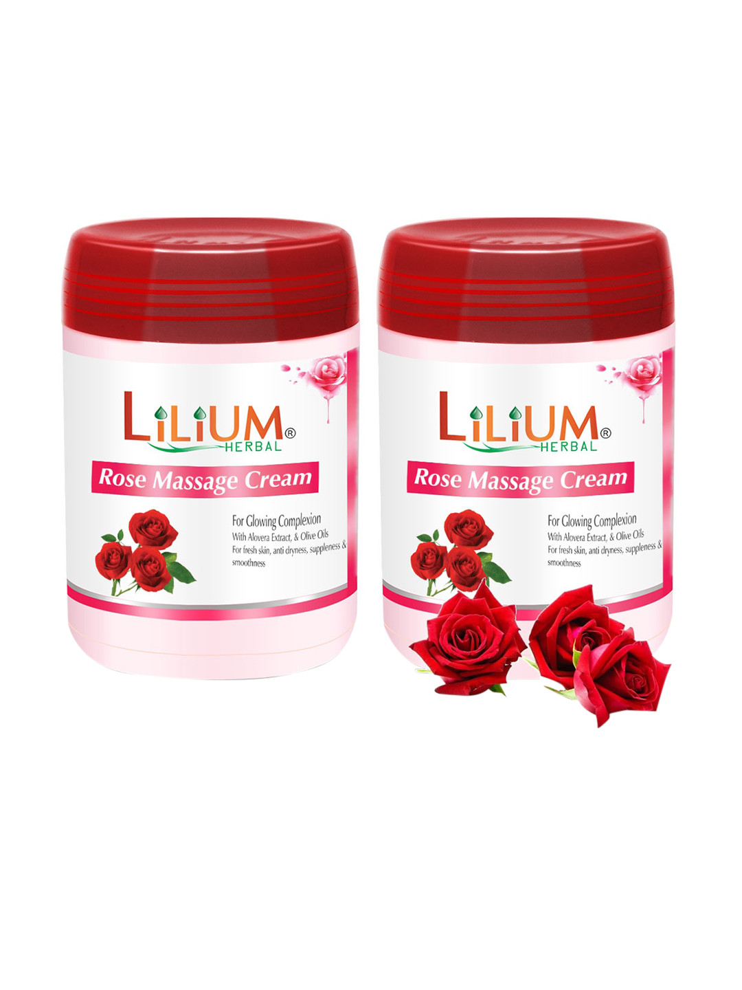 

Lilium Set Of 2 Rose Massage Cream, Na