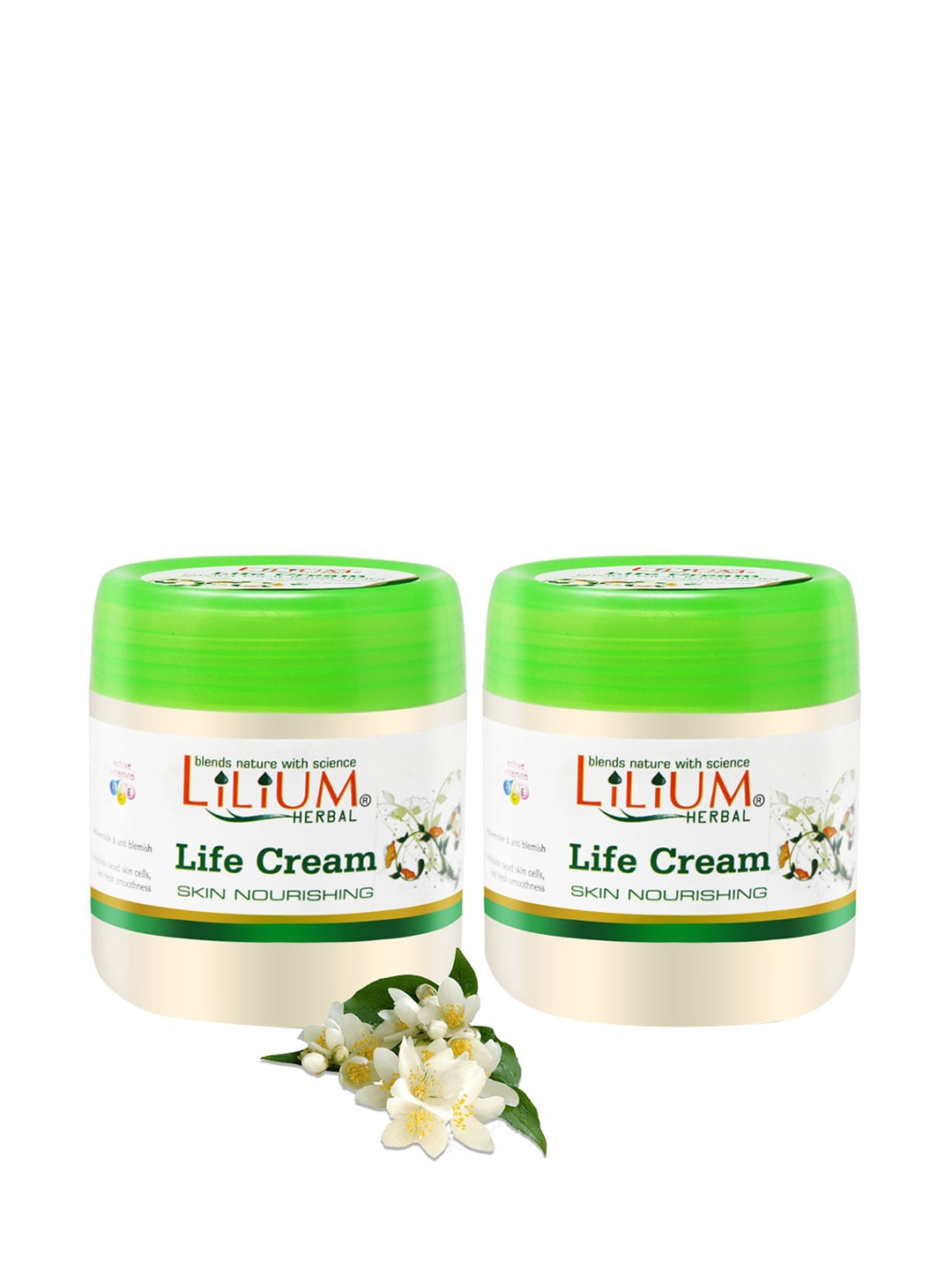 

Lilium Pack Of 2 Life Massage Cream With Tulsi Ark and Badam Tel 500 ml, White