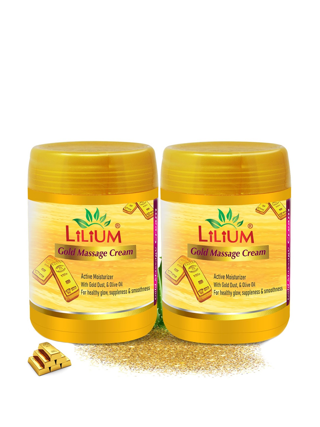 

Lilium Set Of 2 24 Gold Carat Radiant Massage Cream-900gm Each, Na