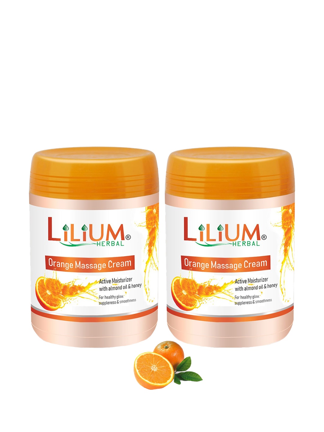 

Lilium Set Of 2 Orange Massage Cream, Na