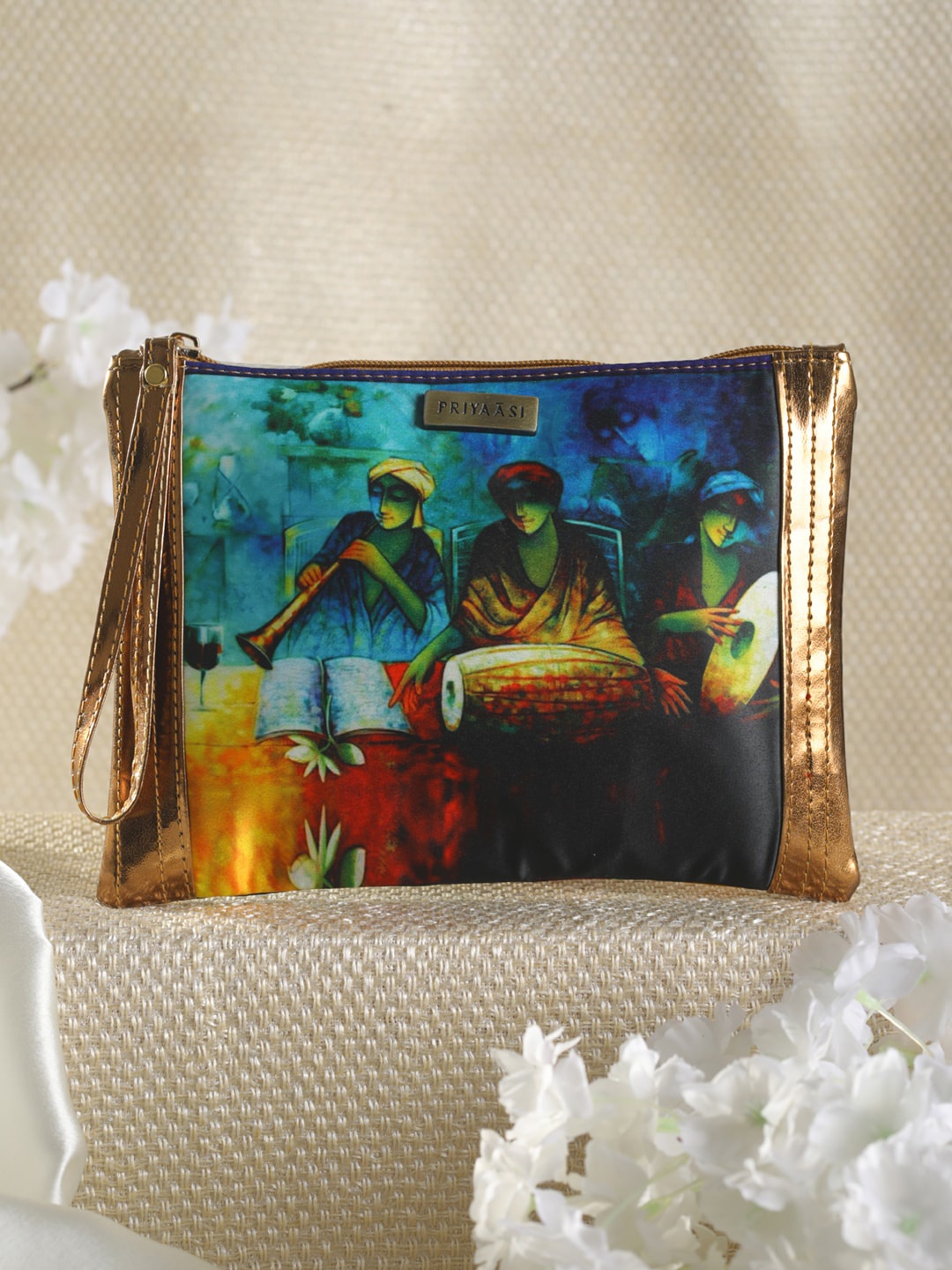 

Priyaasi Multicoloured Structured Handheld Bag, Multi
