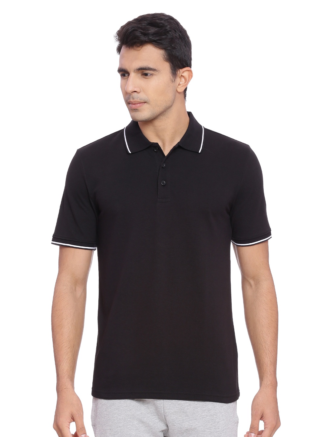 

Puma Black Men s ESS Tipping Polo T-shirt