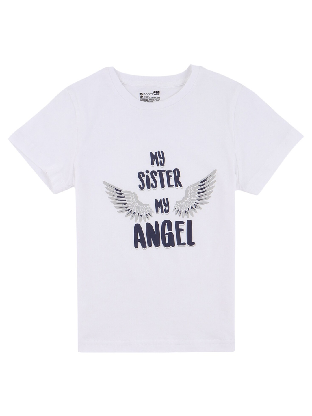 

PROTEENS Boys White Typography Printed T-shirt