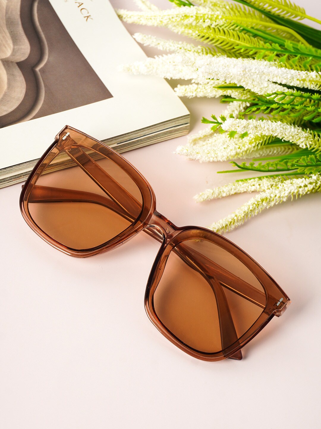 

Ferosh Unisex Brown Lens & Brown Oversized Sunglasses