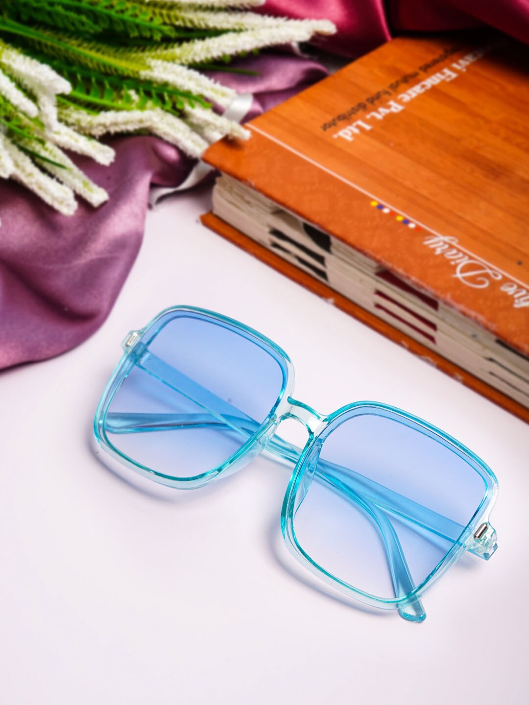 

Ferosh Unisex Blue Lens & Blue Square Sunglasses