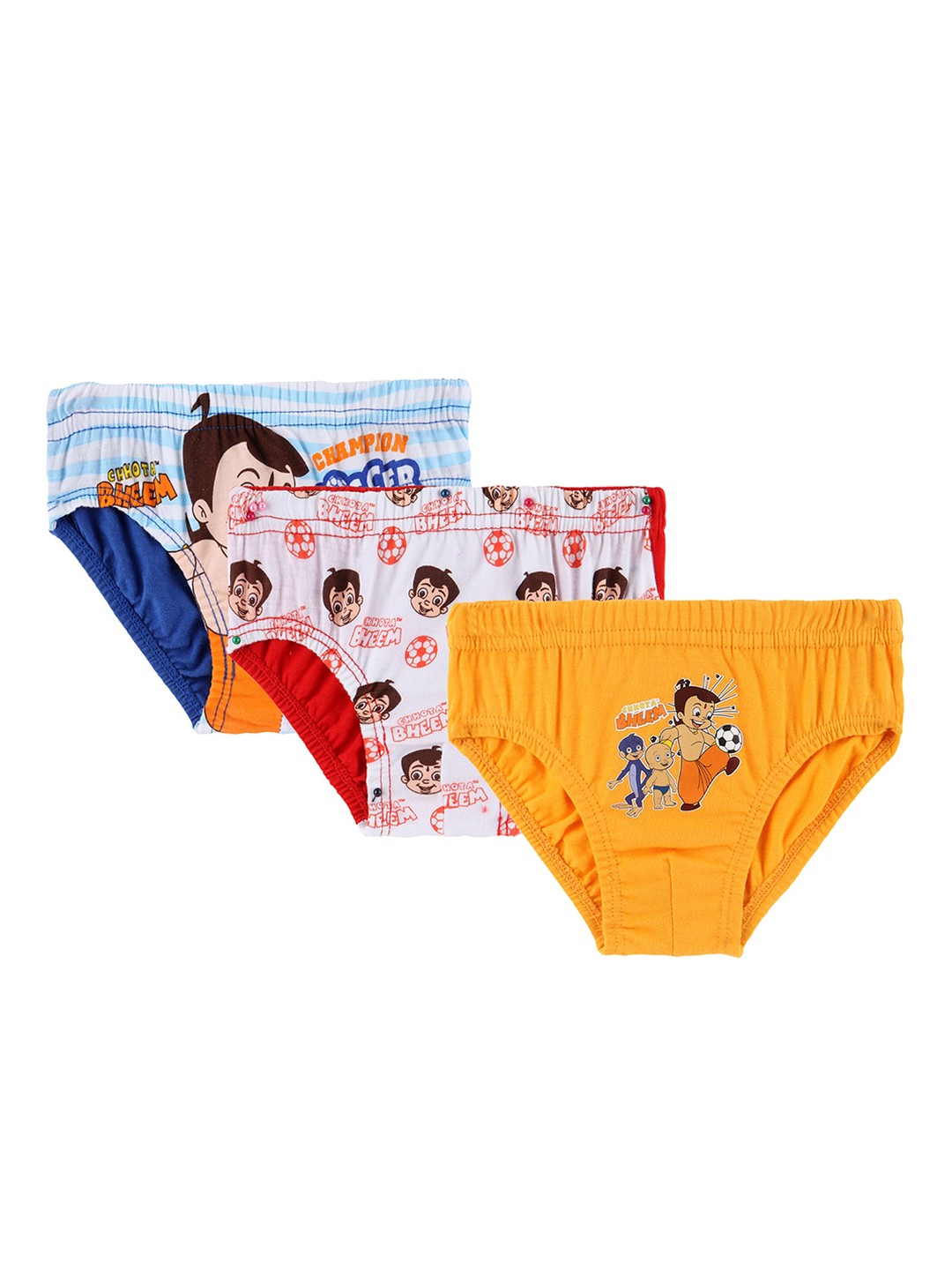 

Bodycare Kids Boys Pack of 3 Assorted Chotta Bheem Cotton Basic Briefs