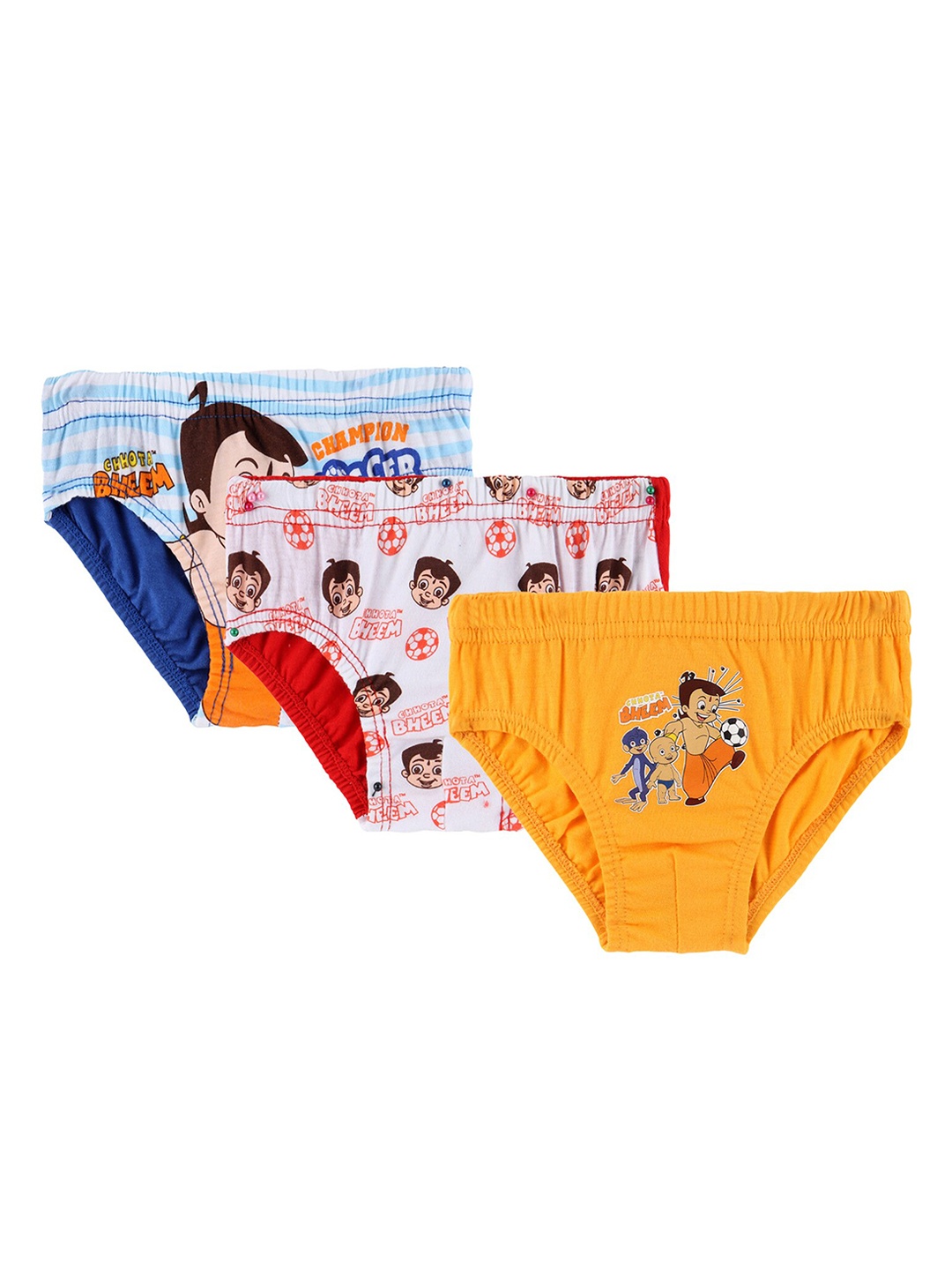 

Bodycare Kids Boys Pack Of 3 Assorted CHOTTA BHEEM Cotton Basic Briefs