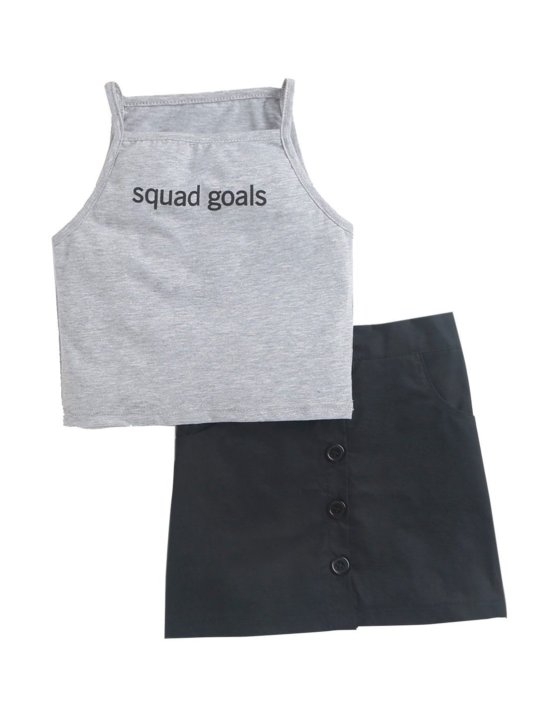 

Hopscotch Girls Grey Clothing Set