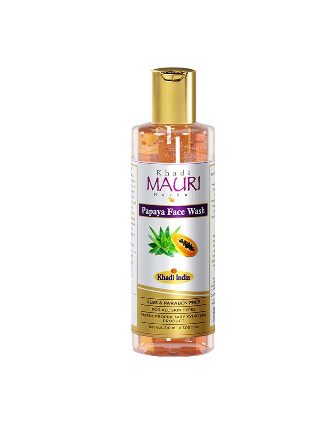 

Khadi Mauri Herbal Papaya Facewash 210 ml, Peach