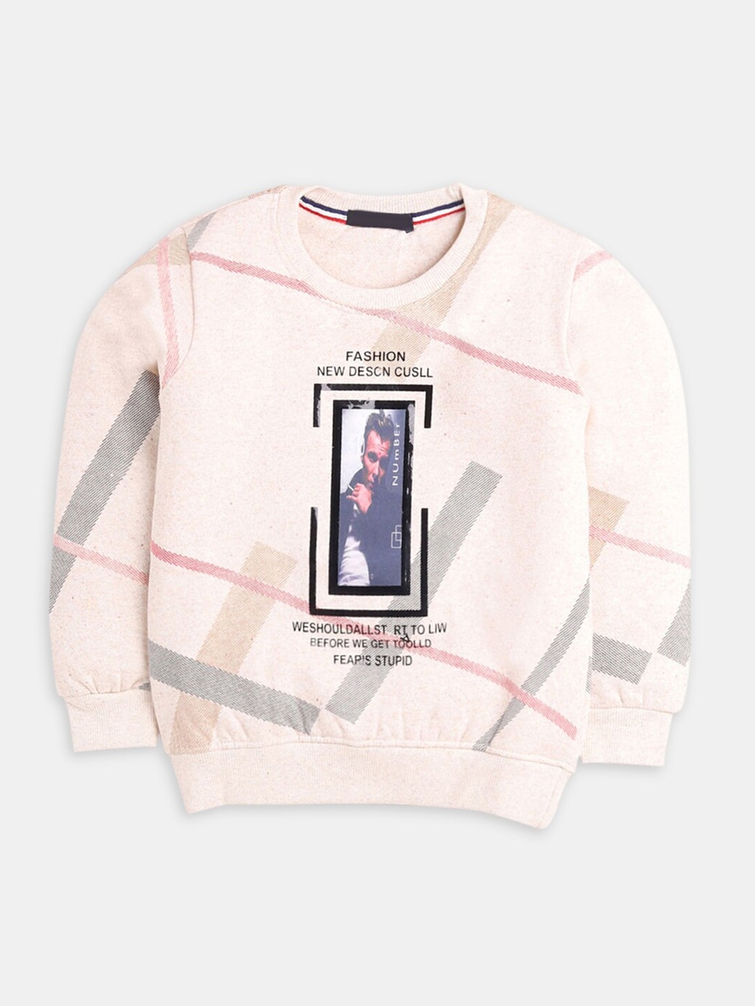 

Hopscotch Boys Off White Printed Sweatshirt