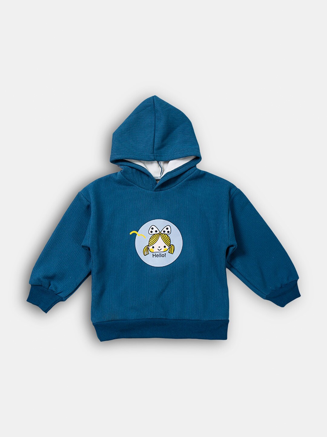 

Hopscotch Girls Blue Hooded Sweatshirt