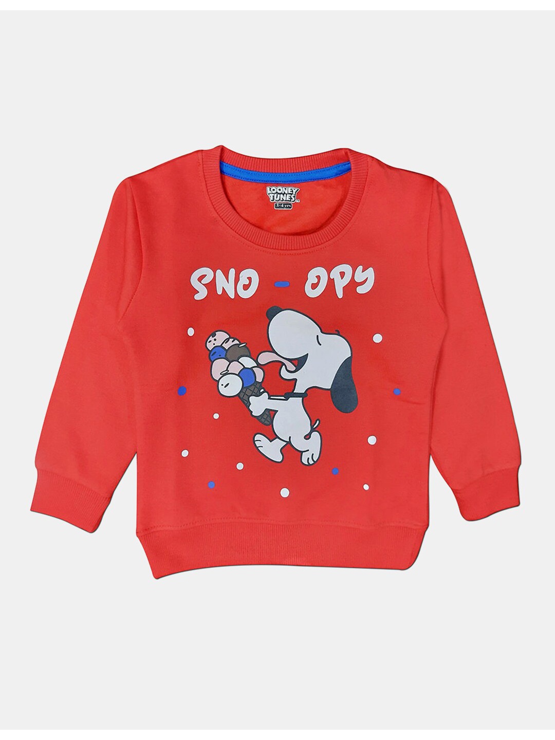 

Hopscotch Girls Red Printed Sweatshirt