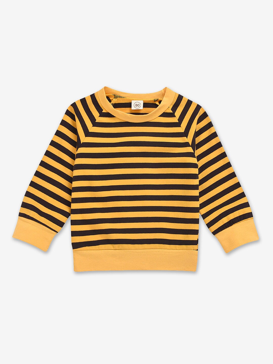 

Hopscotch Boys Yellow Striped Sweatshirt