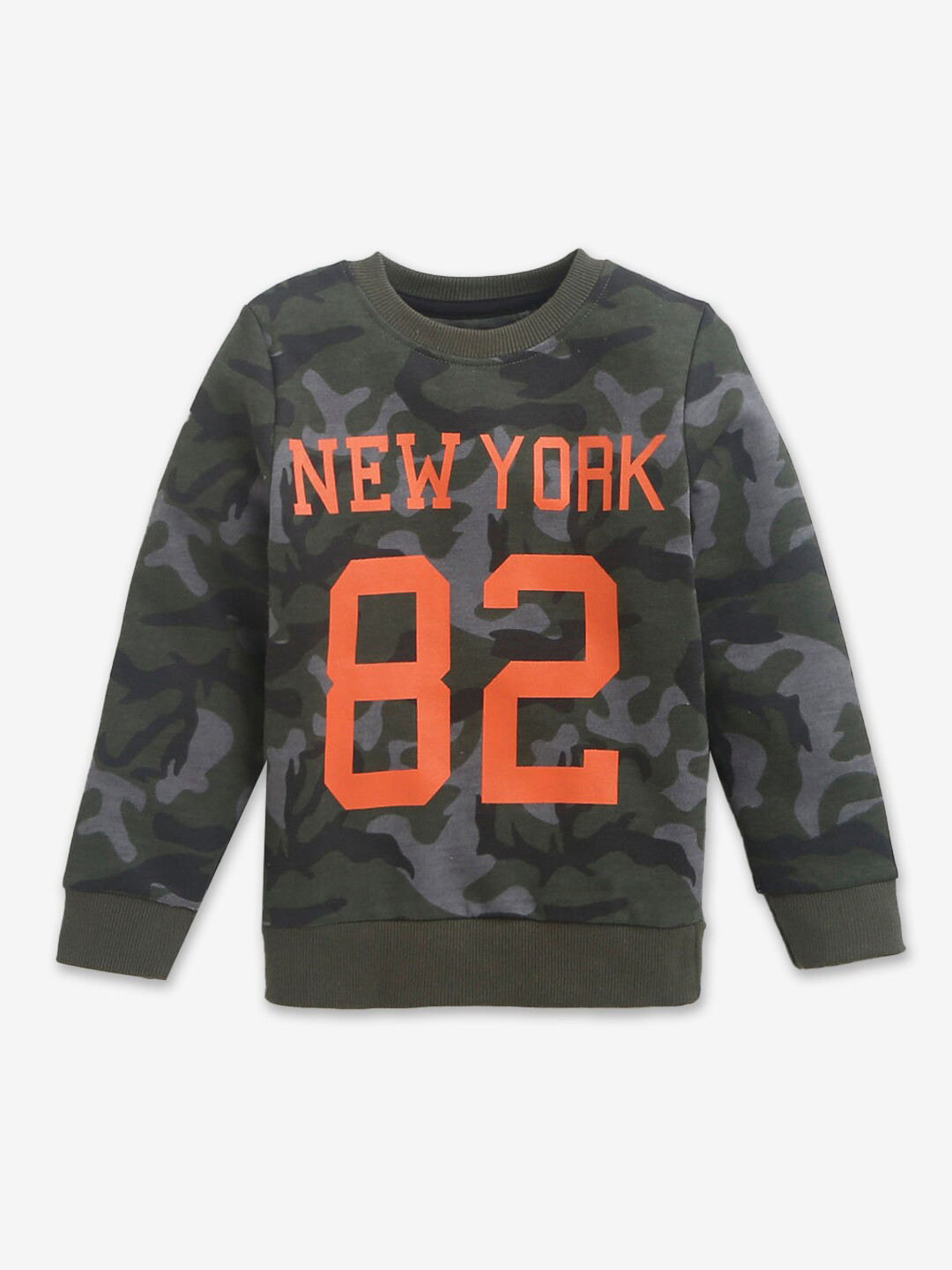 

Hopscotch Boys Grey Printed Sweatshirt