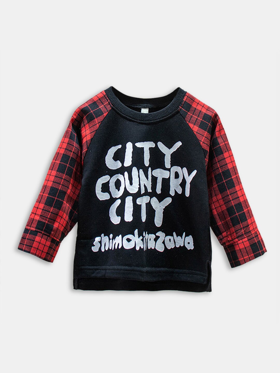 

Hopscotch Girls Black Printed Sweatshirt