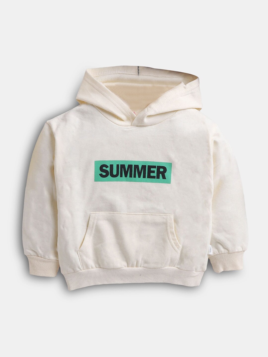 

Hopscotch Boys Beige Hooded Sweatshirt
