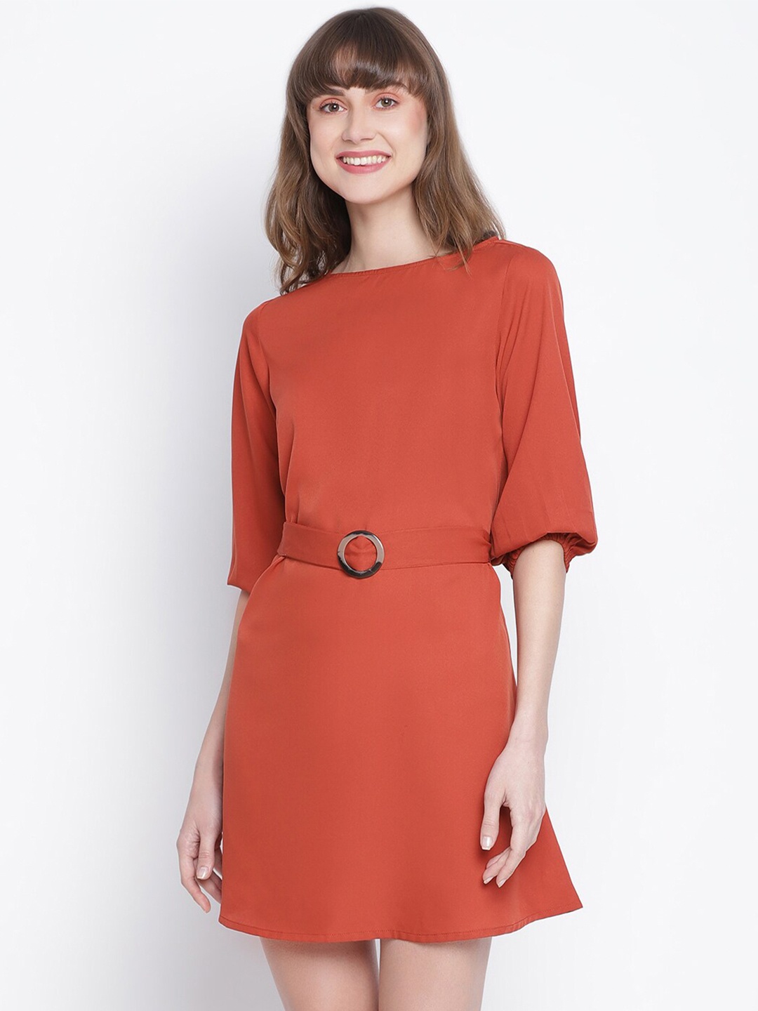 

DRAAX Fashions Women Red Chiffon A-Line Dress