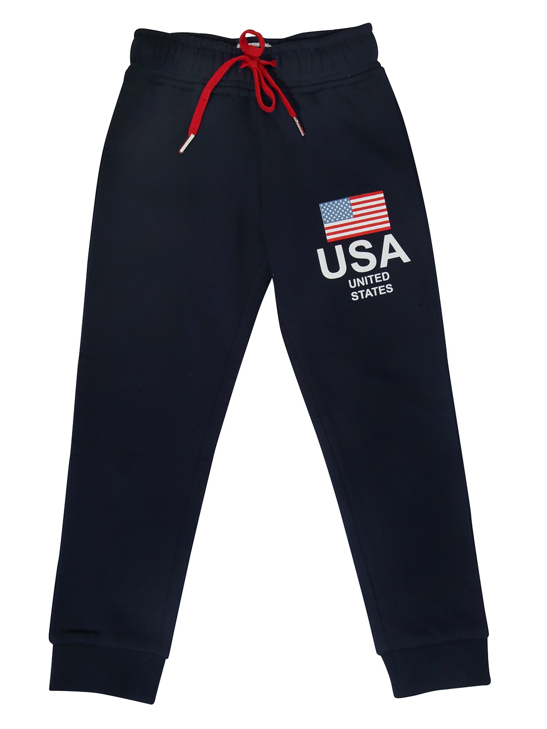 

Tiny Girl Girls Navy-Blue Printed Cotton Track Pant