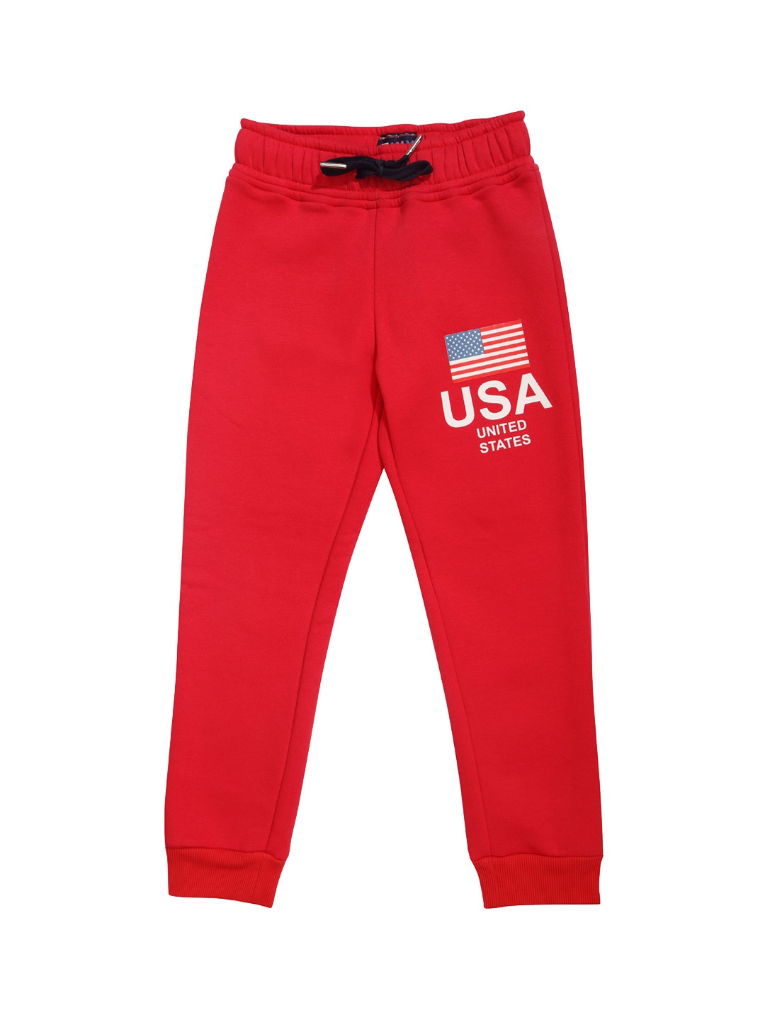 

Tiny Girl Kids Girls Red Solid Cotton Joggers