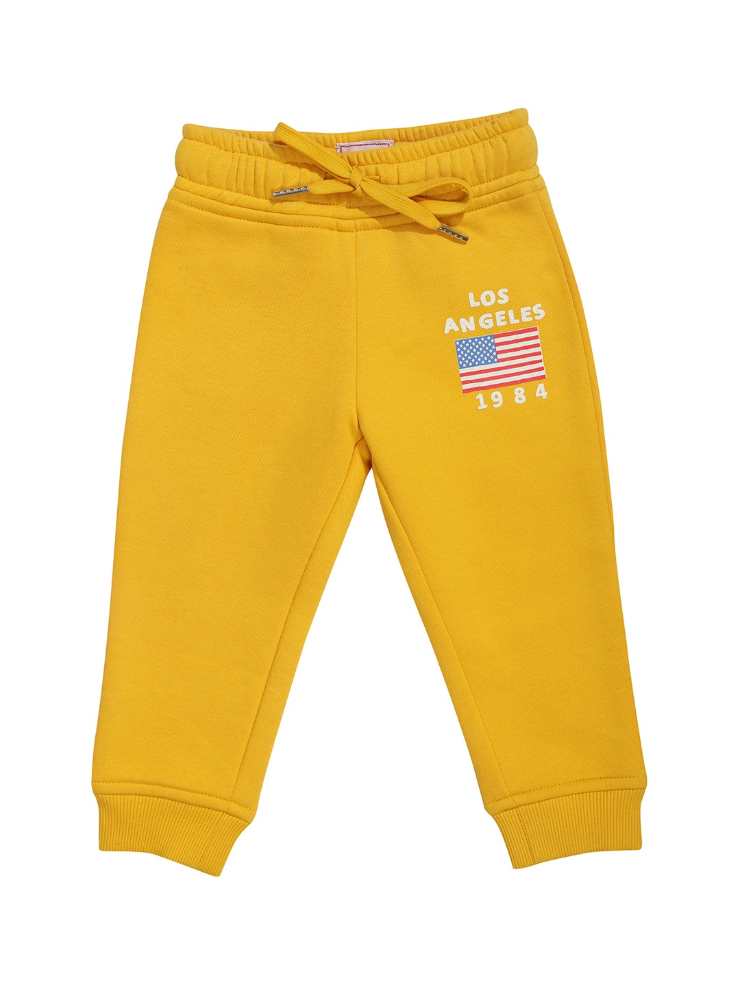 

Tiny Girl Infants Mustard Solid Joggers