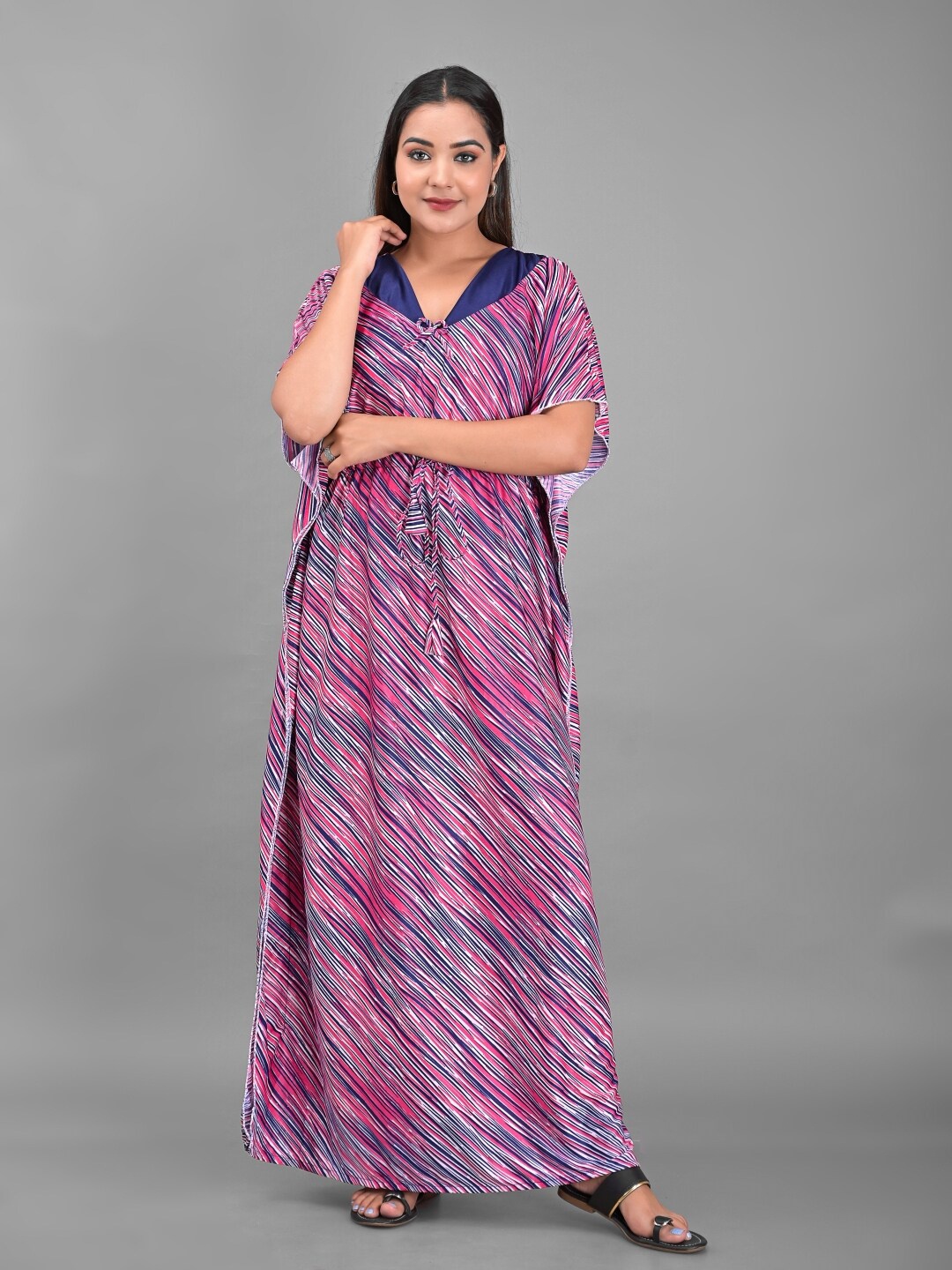 

Apratim Blue Maxi Nightdress
