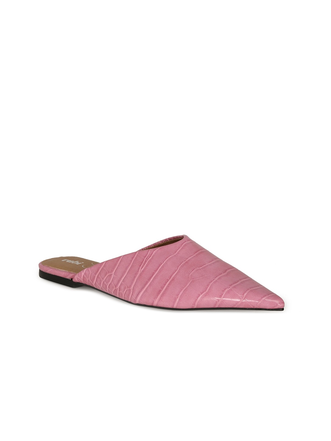 

rubi Women Pink Embellished Mules Flats