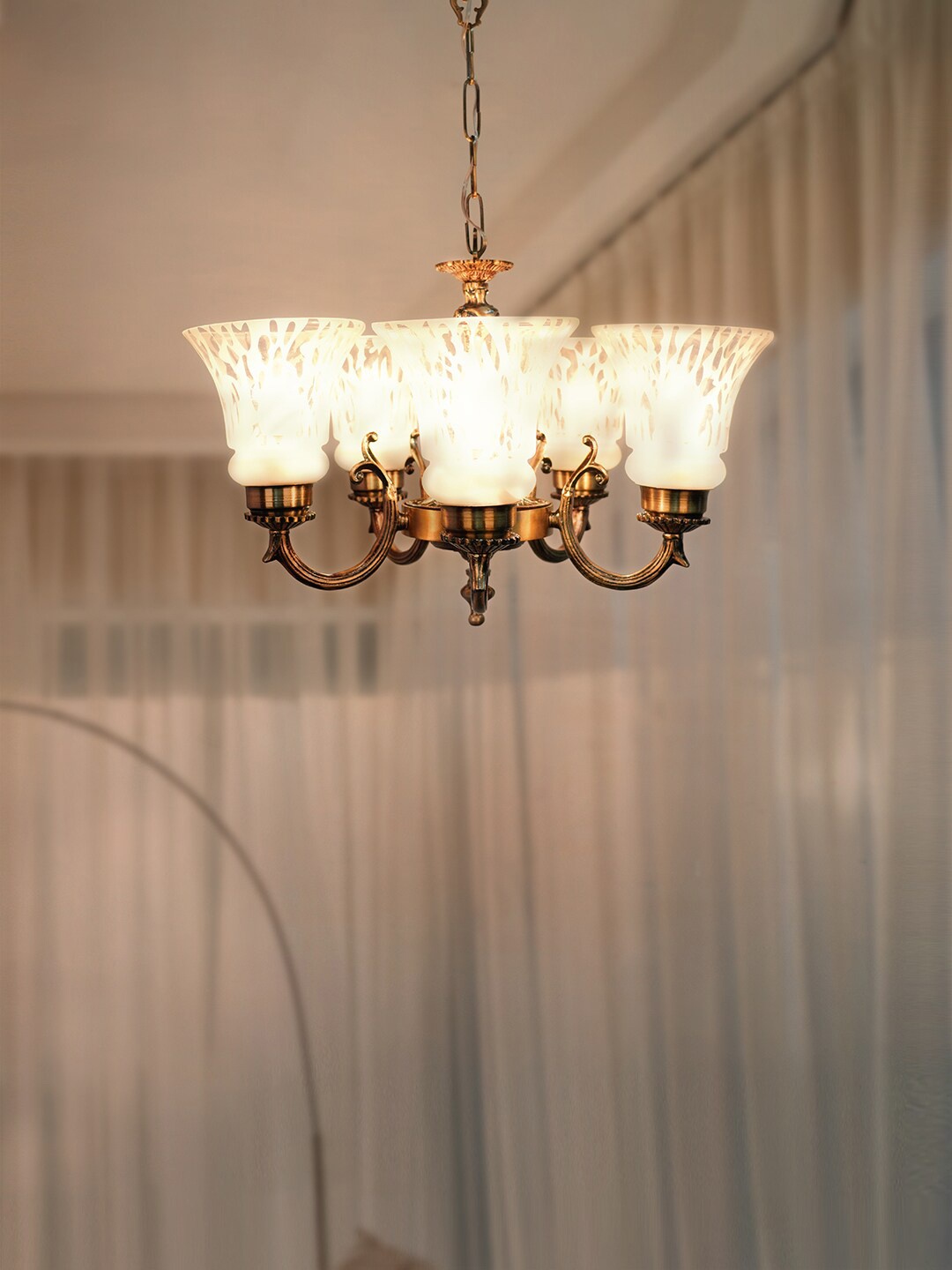 

Fos Lighting Gold Solid Bell Shaped Ceiling Lamps