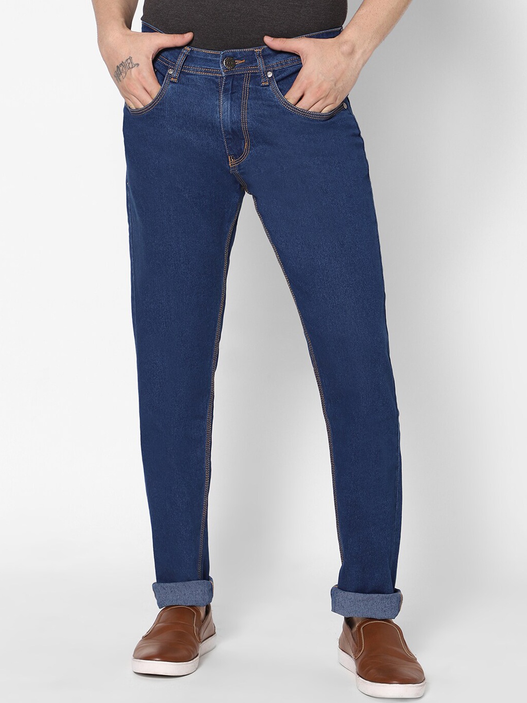

HJ HASASI Men Blue Slim Fit Stretchable Denim Jeans