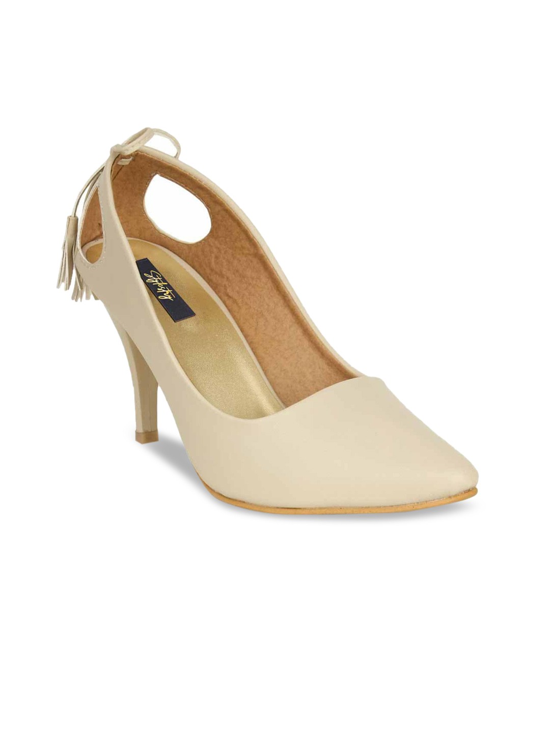 

Stylestry Women Cream-Coloured Stiletto Pumps