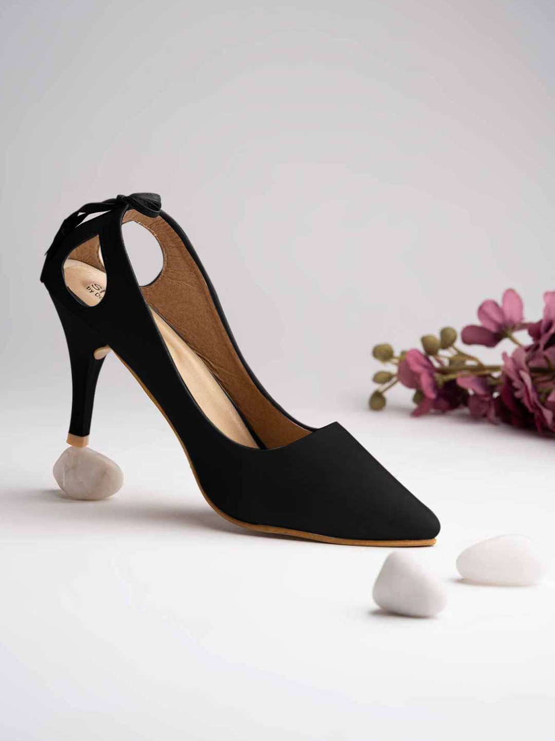 

Stylestry Black Closed Back Pump Slim Heels