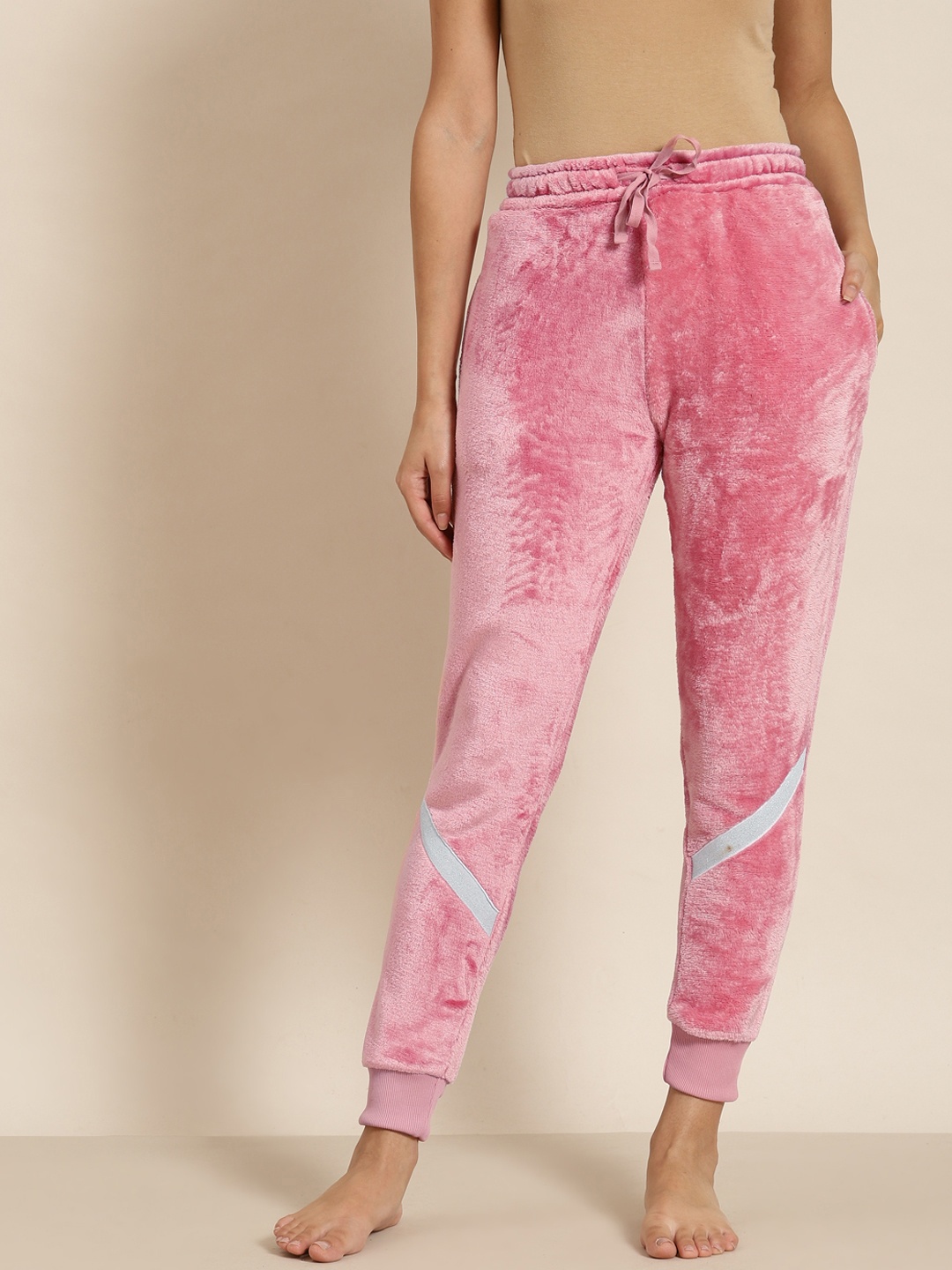 

Sweet Dreams Women Pink Solid Lounge Joggers