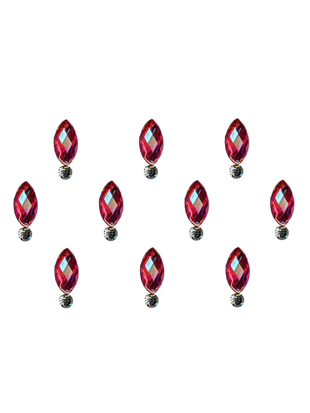 

Comet Busters Red Stone Studded Bindis - 10 Pcs